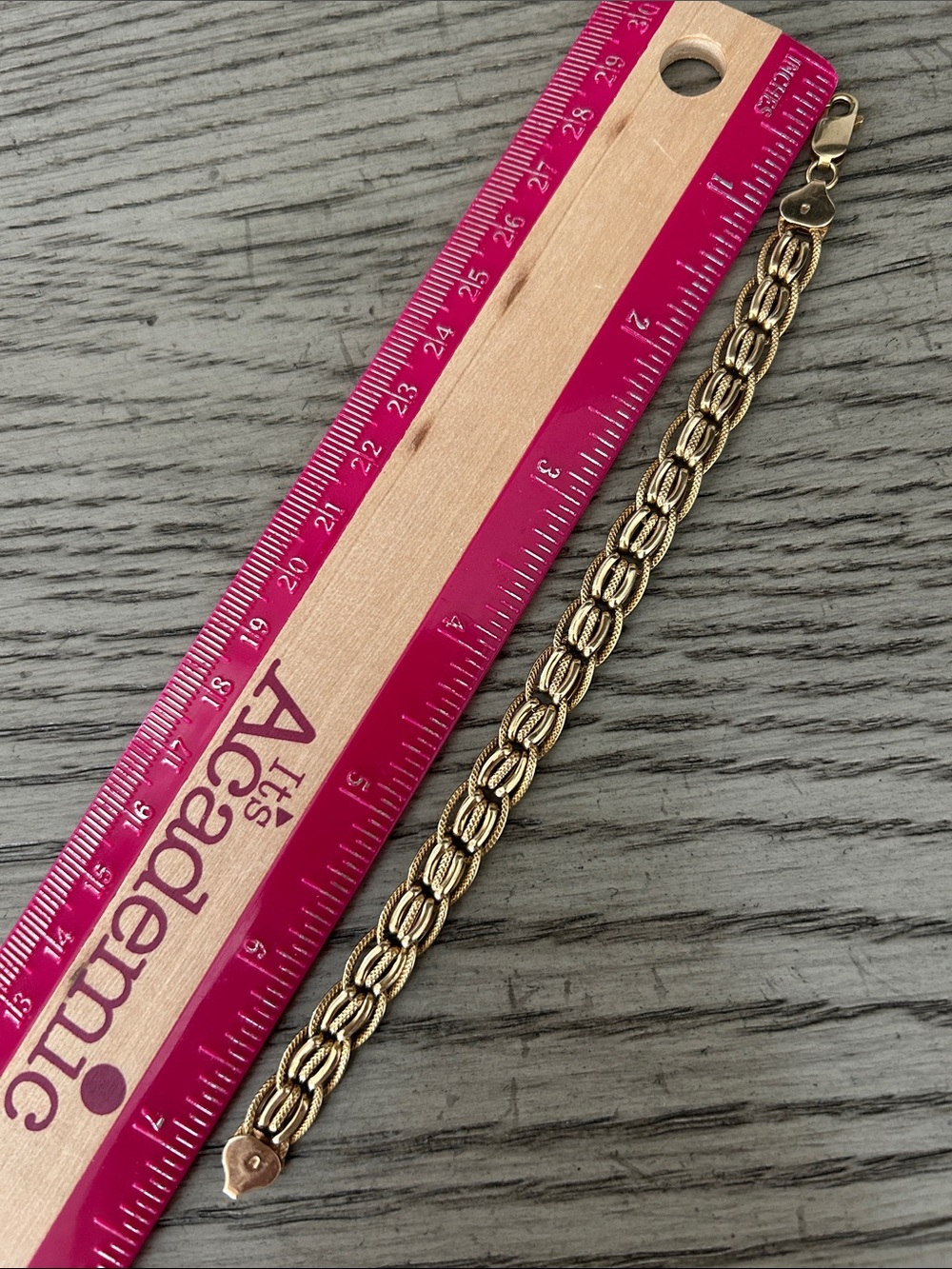 14 kt Gold Eternal Link Chain Bracelet - Picture 3 of 7